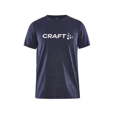 Community Logo Ss Tee Jr - Navy Melange - Front