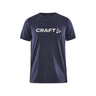 Community Logo Ss Tee Jr - Navy Melange - Front