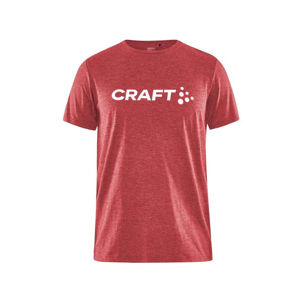 Community Logo Ss Tee Jr - Red Melange - Front
