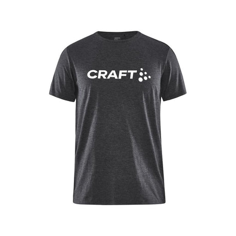 Community Logo Ss Tee Jr - Black Melange - Front