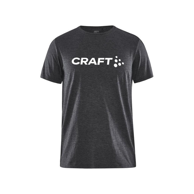 Community Logo Ss Tee Jr - Black Melange - Front