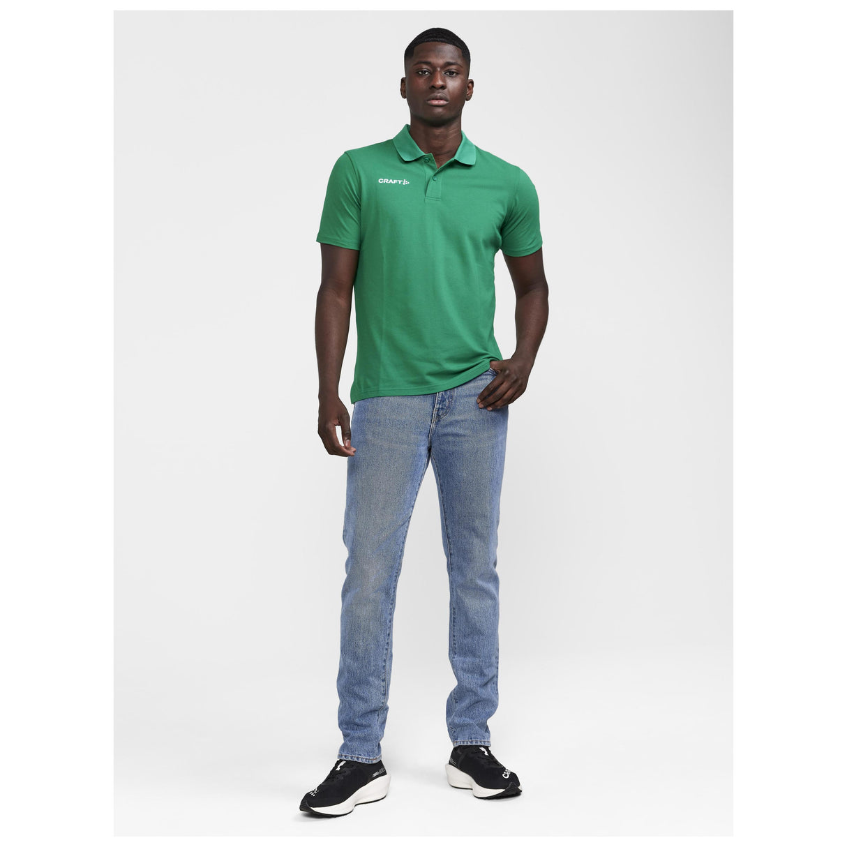 Progress 2.0 Polo M - Green - Closeup 4