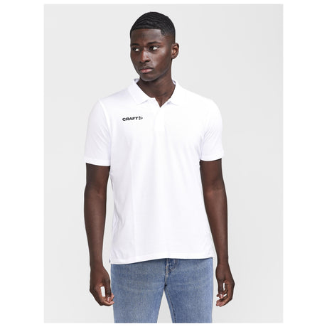 Progress 2.0 Polo M - White - Closeup 1