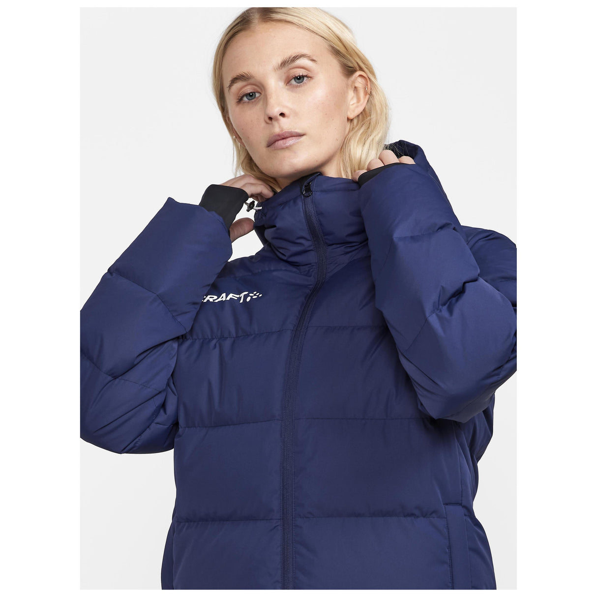 Evolve Down Jacket W - Navy - Closeup 4