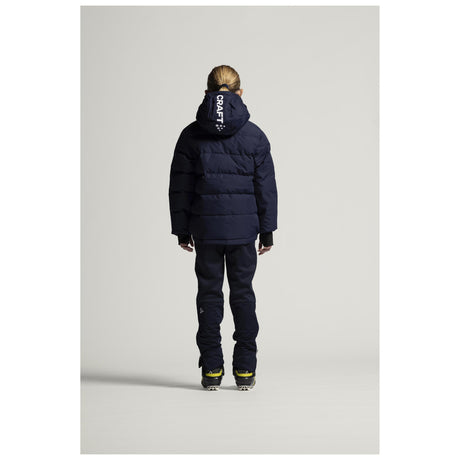 Evolve Down Jacket Jr - Navy - Closeup 4