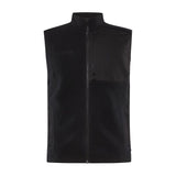 Adv Explore Pile Fleece Vest M - Black - Front
