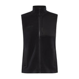 Adv Explore Pile Fleece Vest W - Black - Front