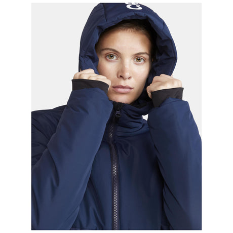 Core Evolve Isolate Parkas W - Navy - Closeup 6