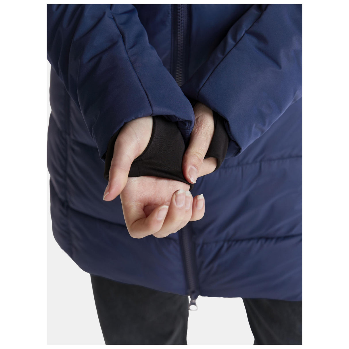 Core Evolve Isolate Parkas W - Navy - Closeup 7