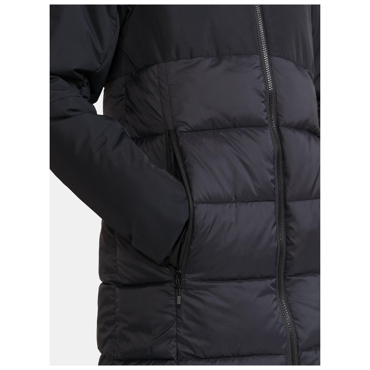 Core Evolve Isolate Parkas W - Black - Closeup 4