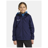 Squad Go Jacket Jr - Navy - Closeup 1