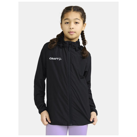 Squad Go Jacket Jr - Black - Closeup 1