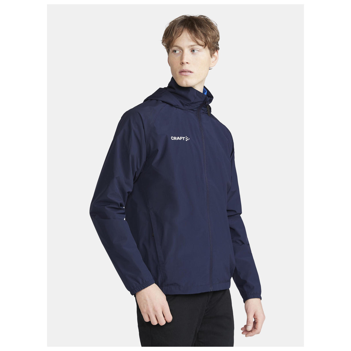 Evolve Rain Jacket M - Navy - Closeup 1
