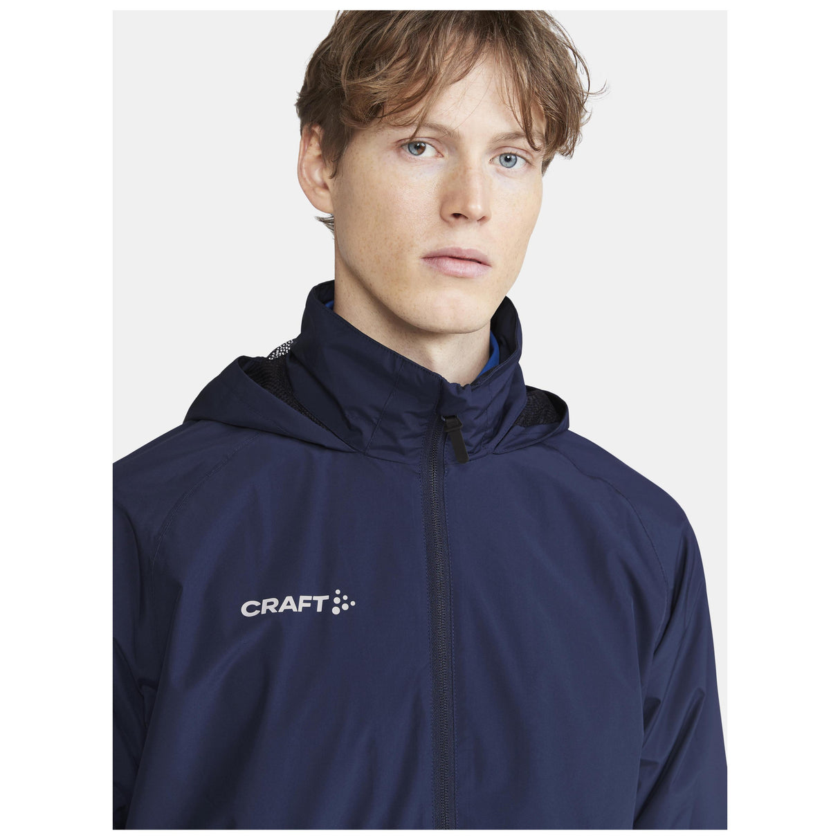 Evolve Rain Jacket M - Navy - Closeup 6