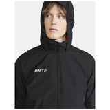 Evolve Rain Jacket M - Black - Closeup 6