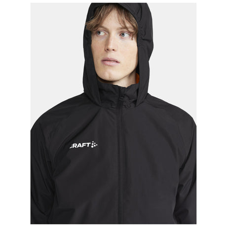 Evolve Rain Jacket M - Black - Closeup 6