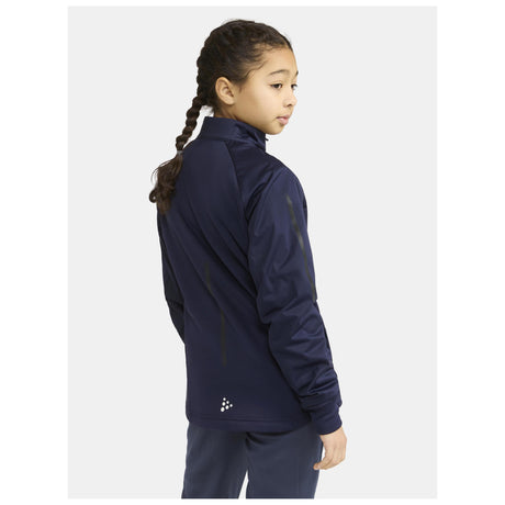 Adv Nordic Ski Club Jacket Jr - Dark Blue - Closeup 2