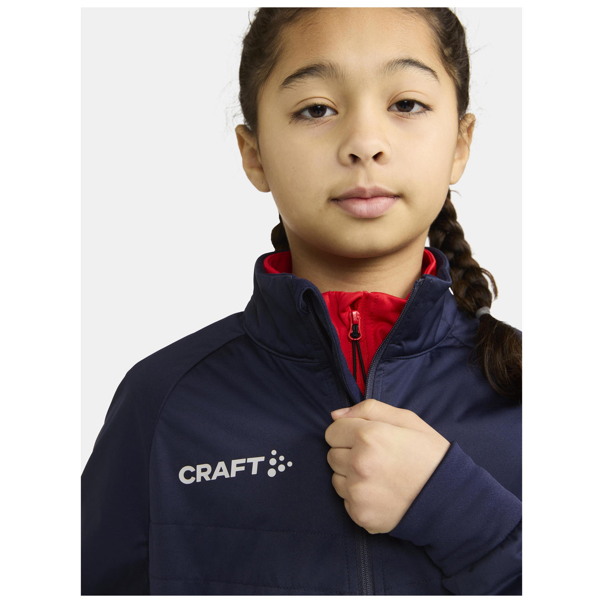 Adv Nordic Ski Club Jacket Jr - Dark Blue - Closeup 3