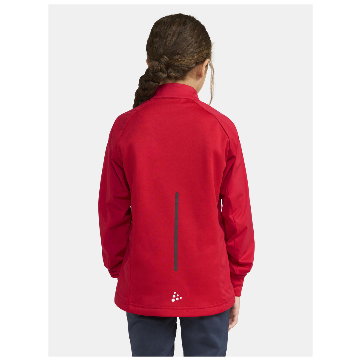 Adv Nordic Ski Club Jacket Jr - Red - Closeup 2