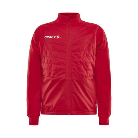 Adv Nordic Ski Club Jacket Jr - Red - Front