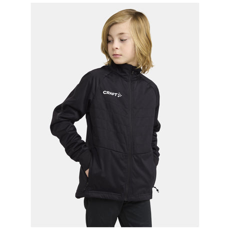 Adv Nordic Ski Club Jacket Jr - Black - Closeup 1