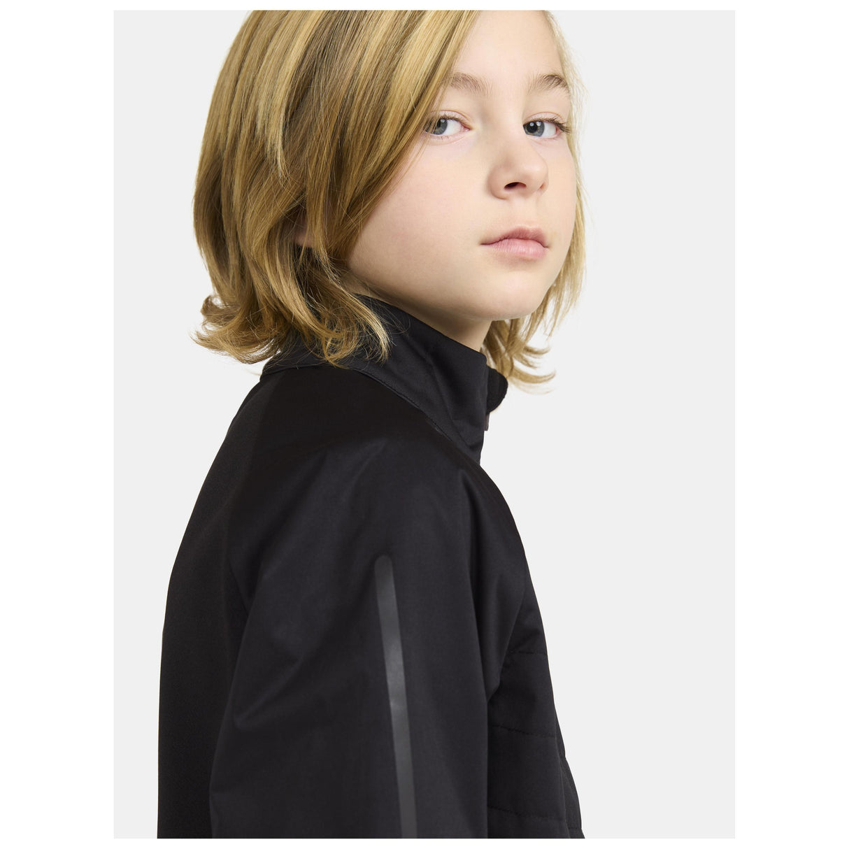 Adv Nordic Ski Club Jacket Jr - Black - Closeup 5