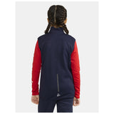 Adv Nordic Ski Club Vest Jr - Dark Blue - Closeup 2