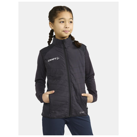 Adv Nordic Ski Club Vest Jr - Black - Closeup 1