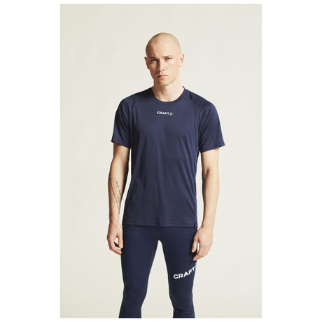 Rush 2.0 Ss Tee M - Navy - Closeup 3