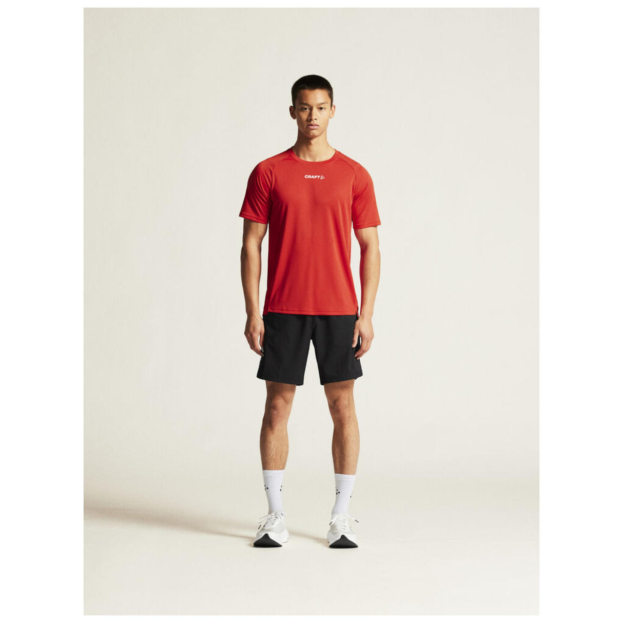 Rush 2.0 Ss Tee M - Red - Closeup 1