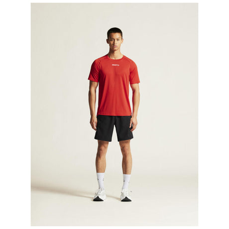 Rush 2.0 Ss Tee M - Red - Closeup 1