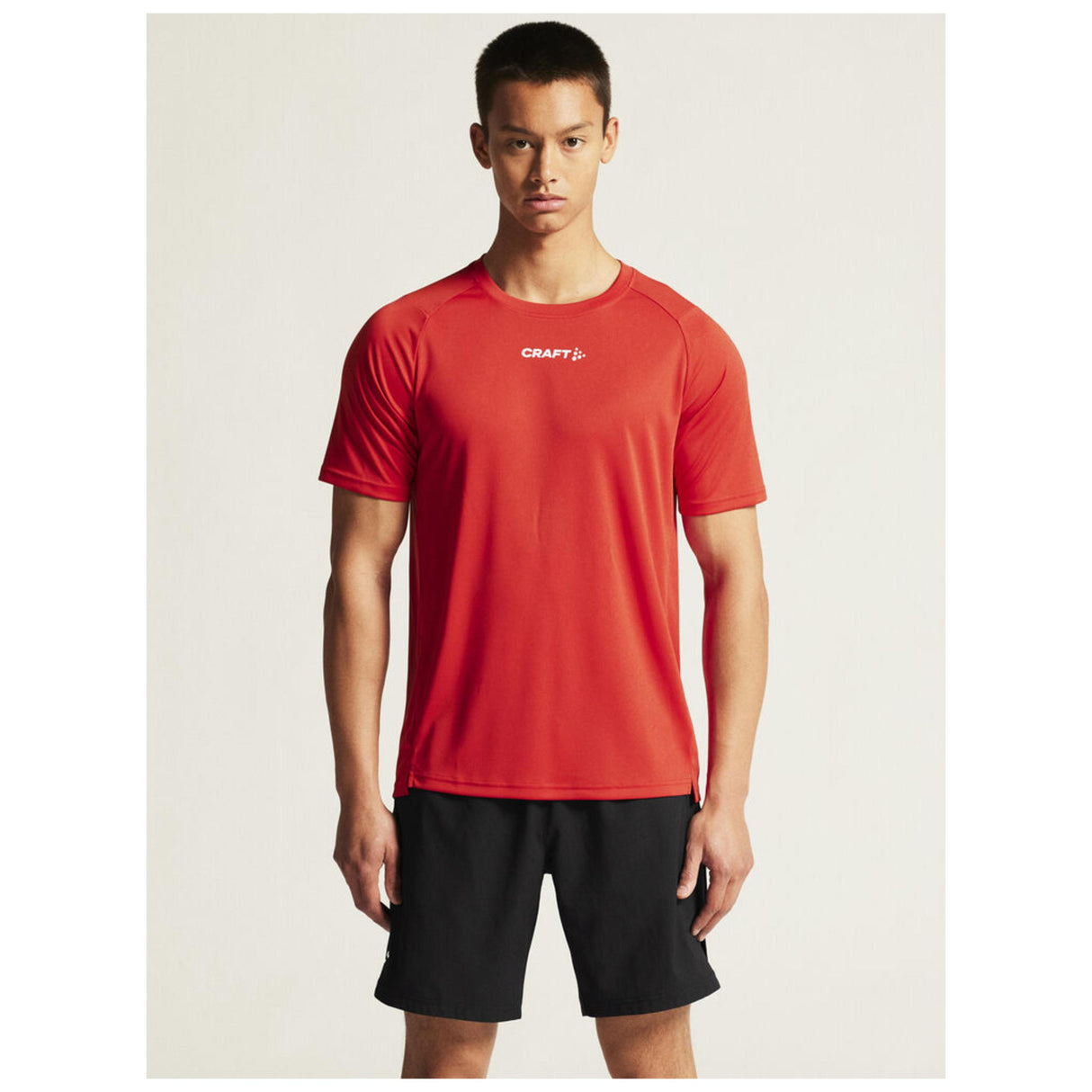 Rush 2.0 Ss Tee M - Red - Closeup 5