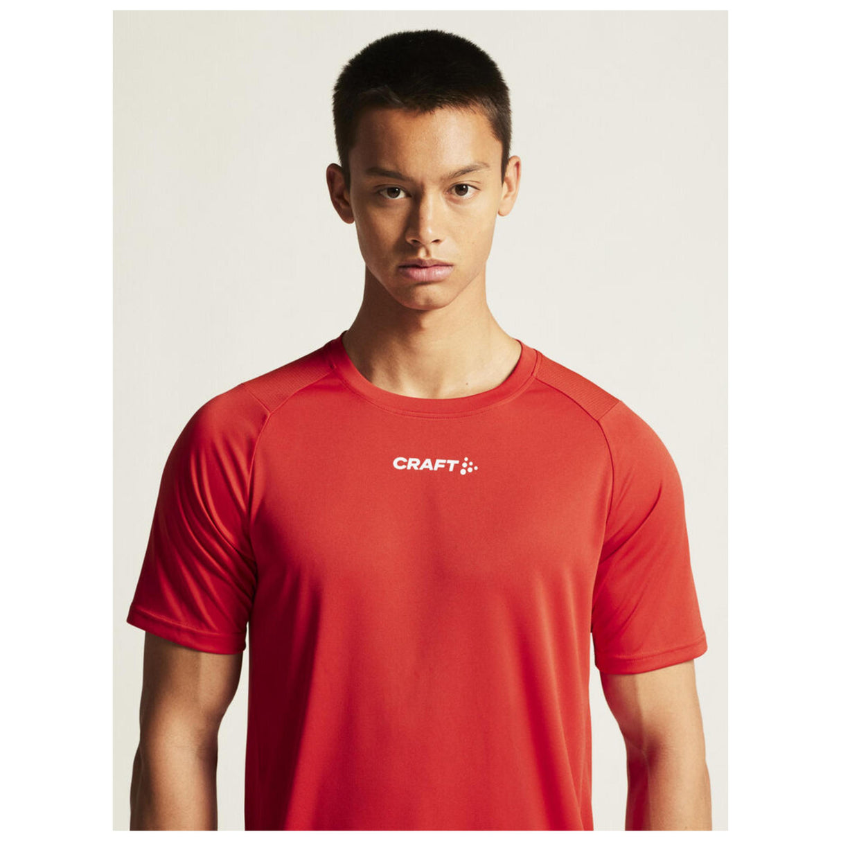 Rush 2.0 Ss Tee M - Red - Closeup 6