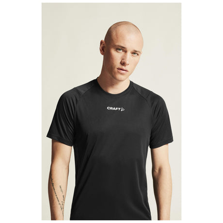 Rush 2.0 Ss Tee M - Black - Closeup 3