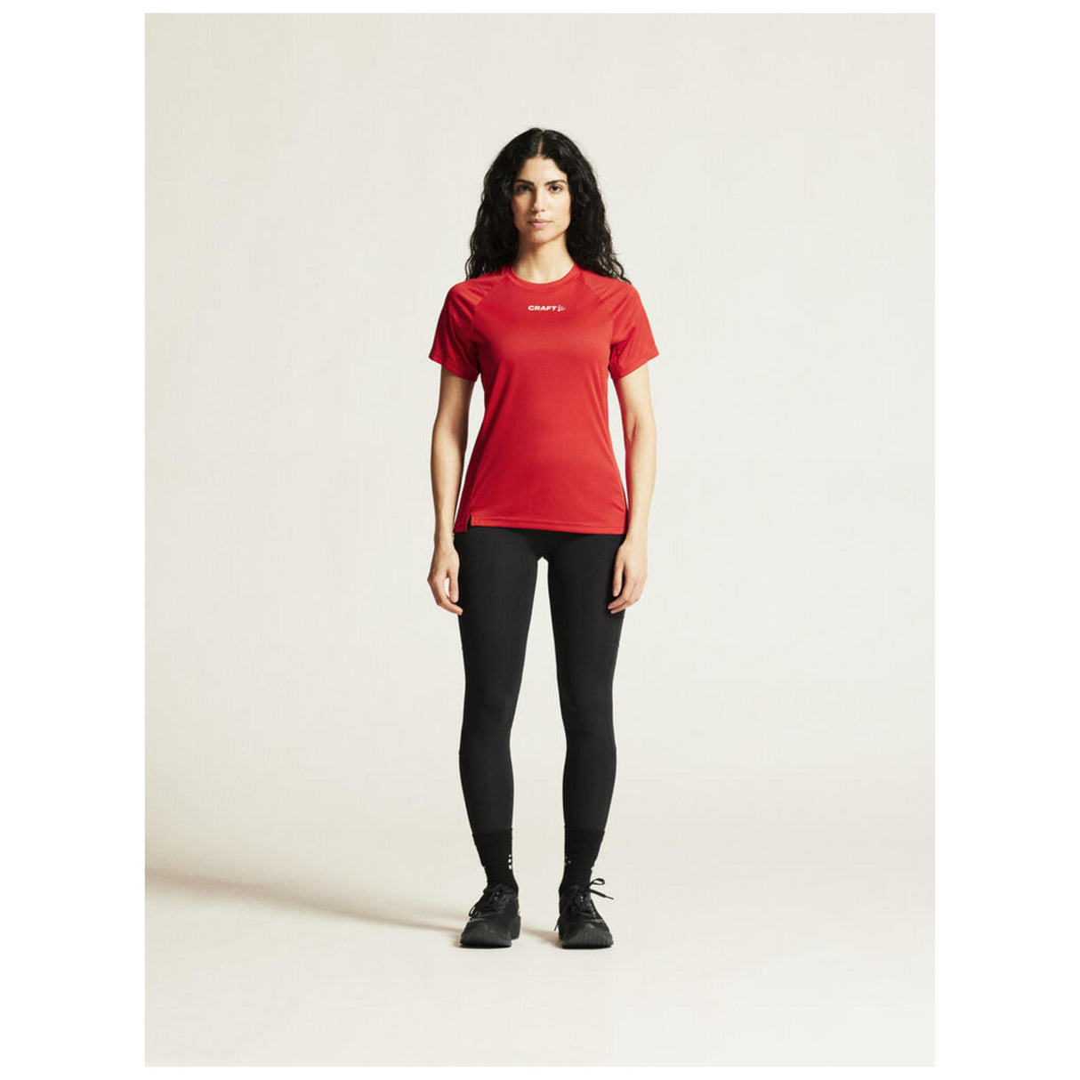 Rush 2.0 Ss Tee W - Red - Closeup 1