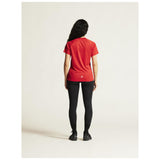 Rush 2.0 Ss Tee W - Red - Closeup 4