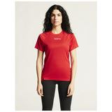 Rush 2.0 Ss Tee W - Red - Closeup 5