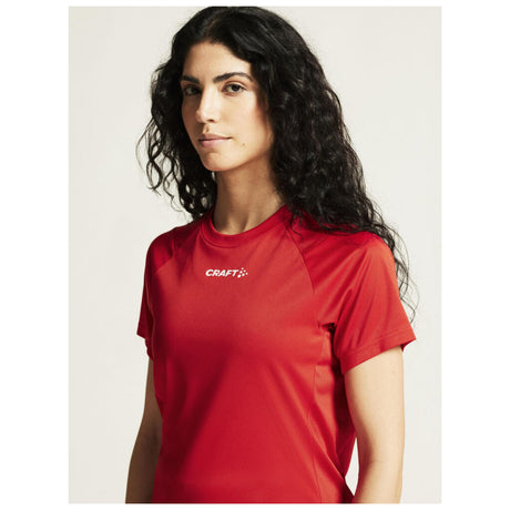 Rush 2.0 Ss Tee W - Red - Closeup 6