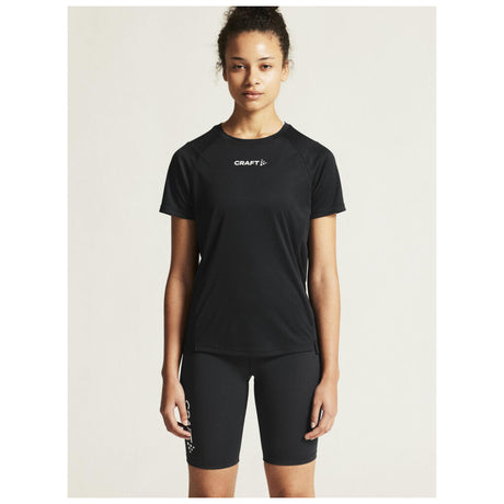 Rush 2.0 Ss Tee W - Black - Closeup 5