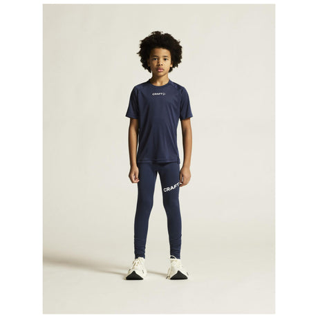 Rush 2.0 Ss Tee Jr - Navy - Closeup 1