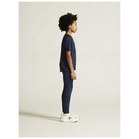 Rush 2.0 Ss Tee Jr - Navy - Closeup 2