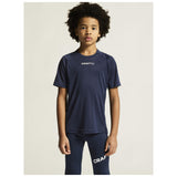 Rush 2.0 Ss Tee Jr - Navy - Closeup 5