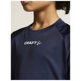 Rush 2.0 Ss Tee Jr - Navy - Closeup 7