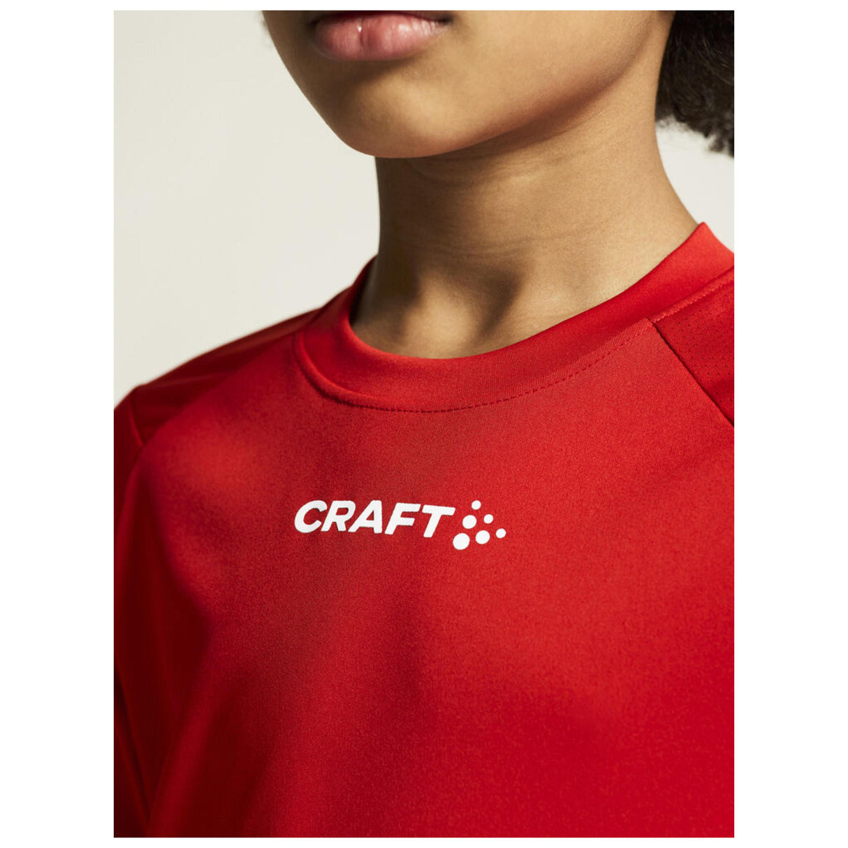 Rush 2.0 Ss Tee Jr - Red - Closeup 6