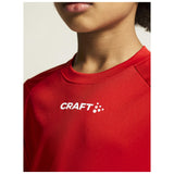 Rush 2.0 Ss Tee Jr - Red - Closeup 6