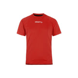 Rush 2.0 Ss Tee Jr - Red - Front