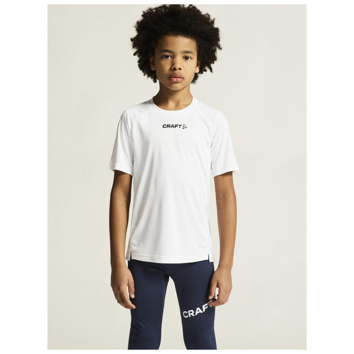 Rush 2.0 Ss Tee Jr - White - Closeup 5