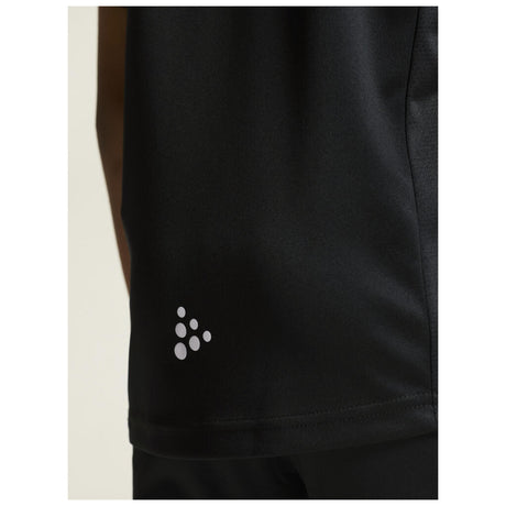 Rush 2.0 Ss Tee Jr - Black - Closeup 6