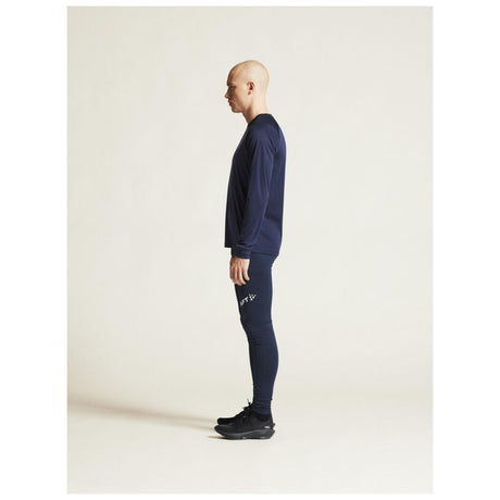 Rush 2.0 Ls Tee M - Navy - Closeup 3