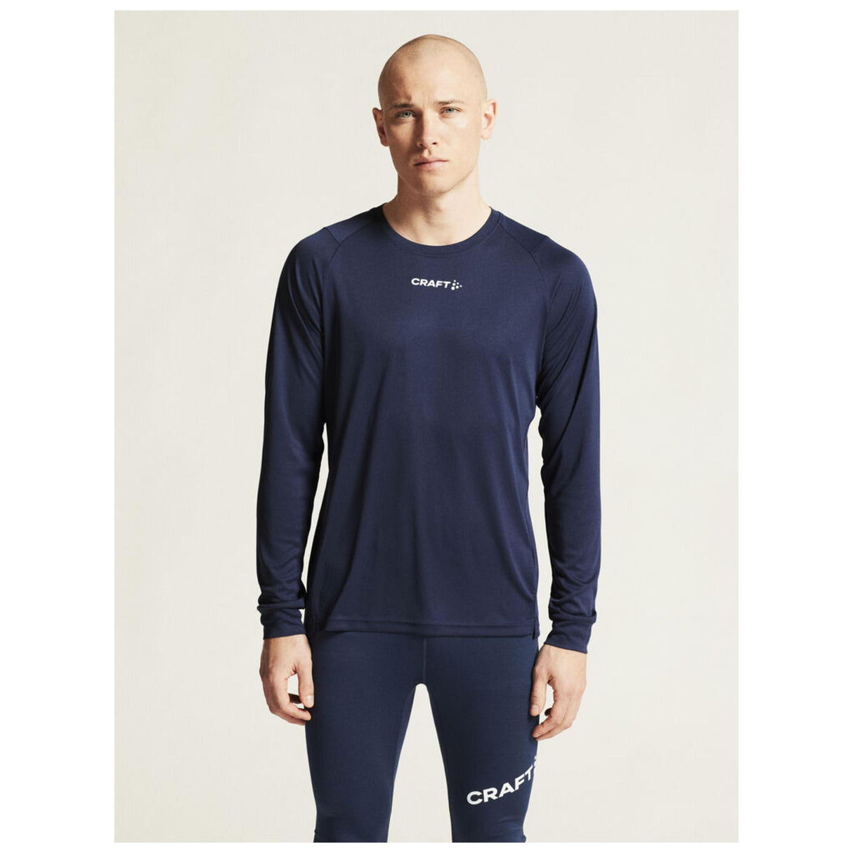 Rush 2.0 Ls Tee M - Navy - Closeup 5